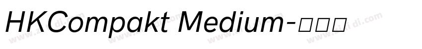 HKCompakt Medium字体转换